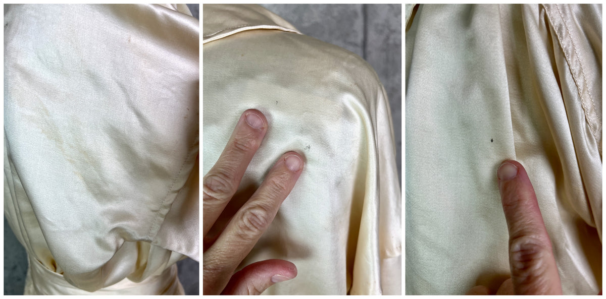 Antique 1900s 1910s Wedding Trousseau – Satin Lace Bridal Dress, Undergarments, Veil, Shoes & Accessories, Historical Heirloom