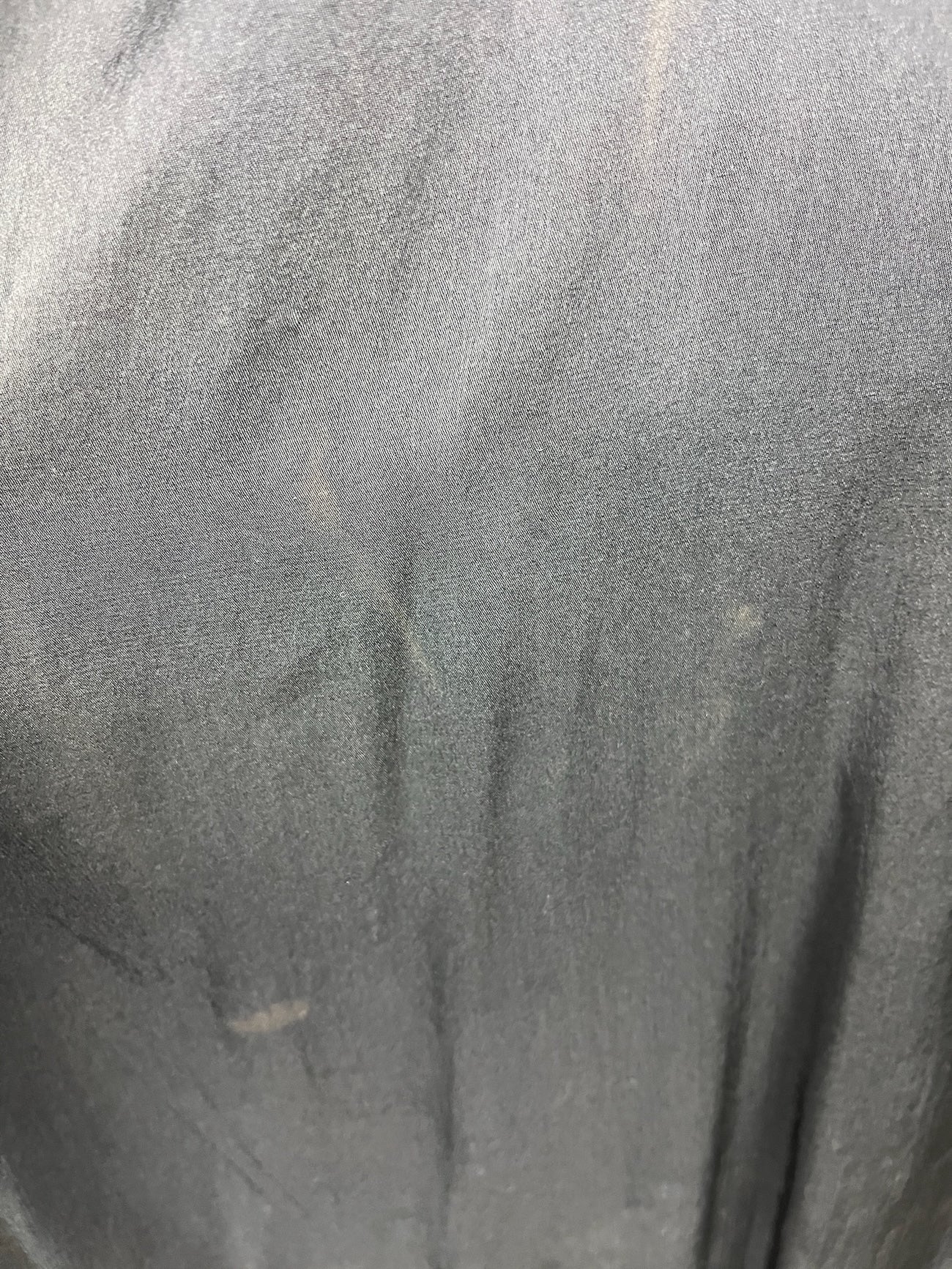 Antique Edwardian Early 1910s Black Silk Gown, Fluid Draped Skirt, Hobble-Era Influence, Small