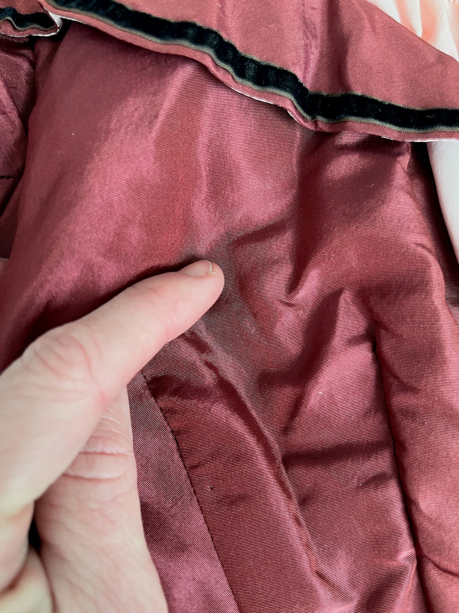 Minor dark spot on bodice