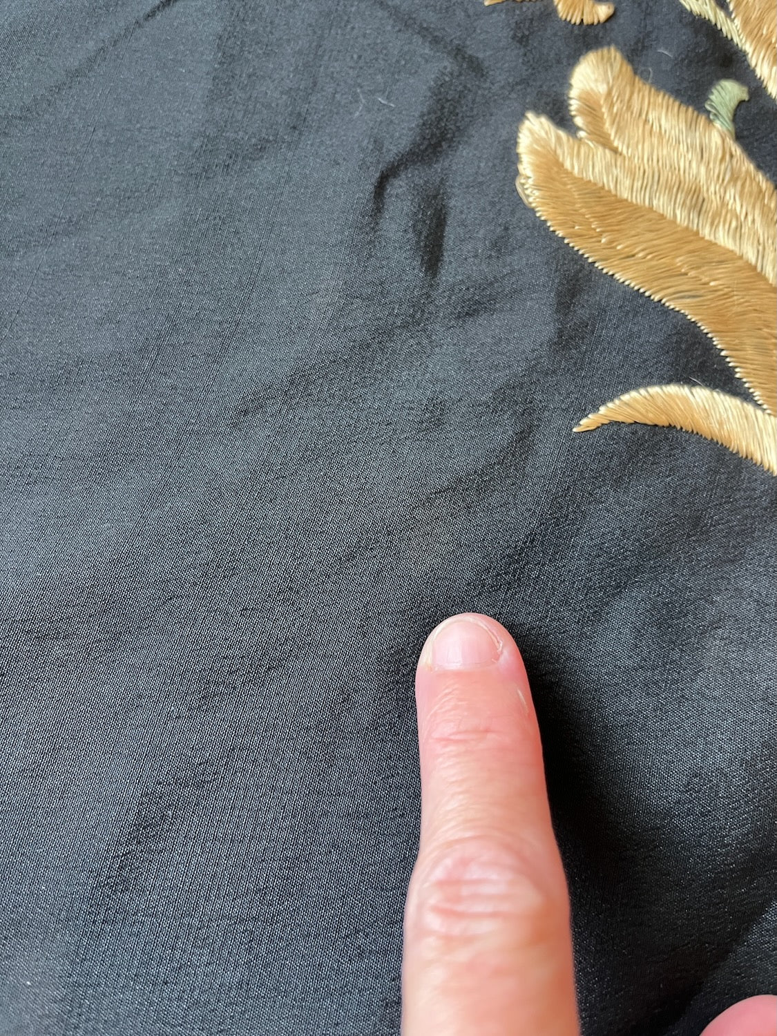 very faint 'dust' spot