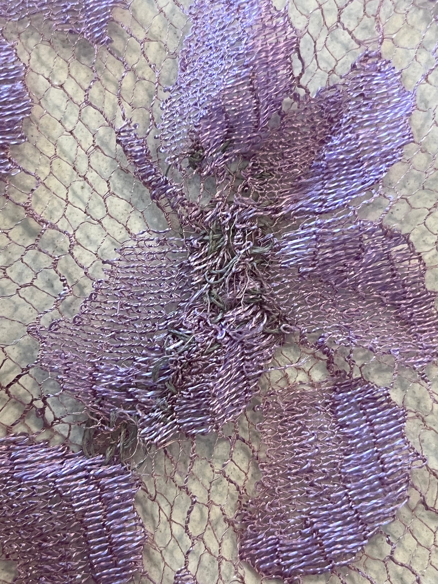 Rare Vintage Late 1920s Lavender Silk Georgette Lace Dress 3 Piece Set with Velvet Evening Coat