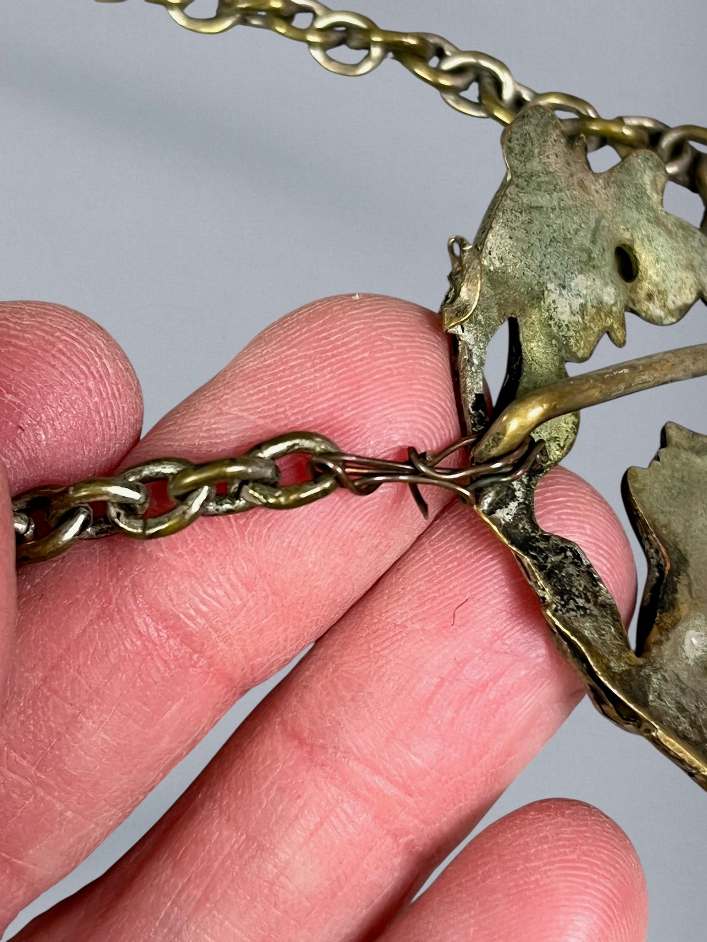 Edwardian Art Nouveau Brass Goddess Dress Belt, c. 1900–1915