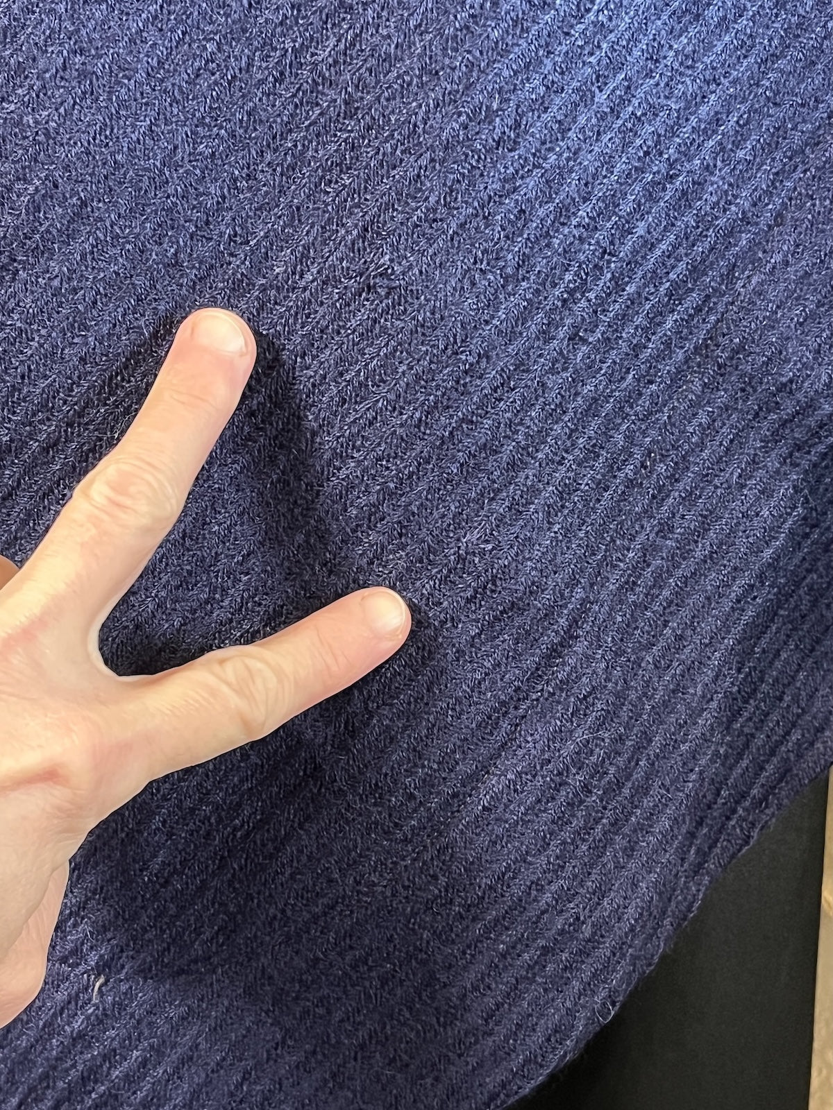 Antique 1910s Blue Wool Walking Suit with Plush Trim & Covered Buttons, Edwardian Two-Piece, XS - S