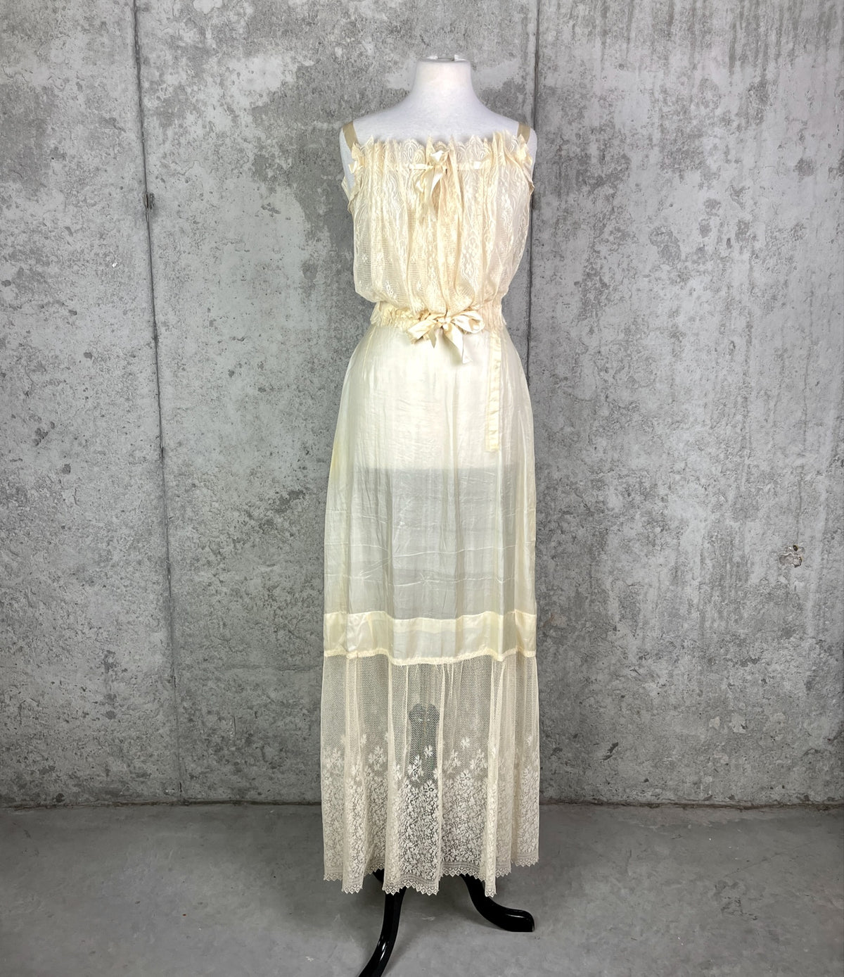 Antique 1900s 1910s Wedding Trousseau – Satin Lace Bridal Dress, Undergarments, Veil, Shoes & Accessories, Historical Heirloom