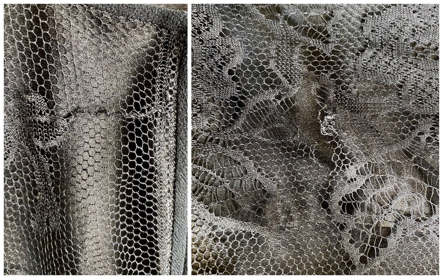 darn and tear to lace