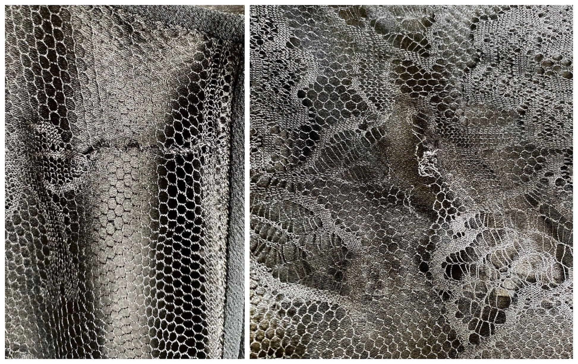 darn and tear to lace