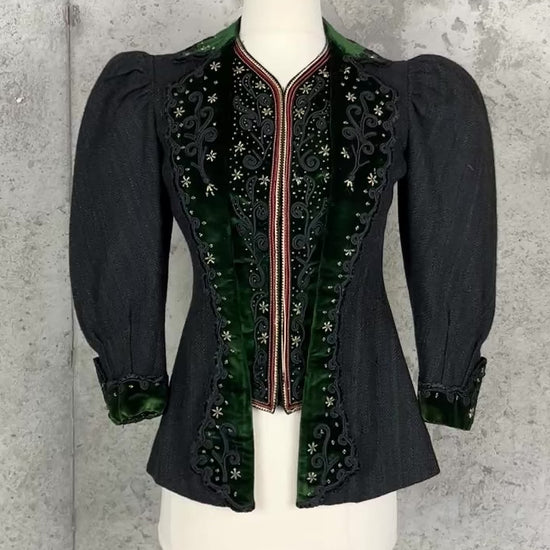 Video of antique Victorian bodice jacket